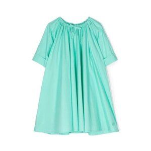 MM6 Maison Margiela Kids Bow Detail A-Line Dress in Aqua